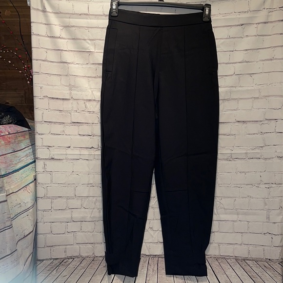 Zara | Pants u0026 Jumpsuits | Nwot Zara Black Lycra Baggy Fit Trousers Sz Sm |  Poshmark